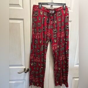 Lazy One Red Bear Print Lounge Pants